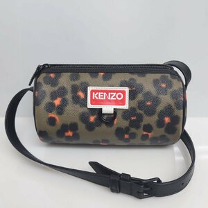 【86】KENZO ケンゾー hana Leopard discover レオ―パード ショルダーバッグ 公式 定価61,600円