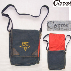 CANTON キャントン □ X-WEST VINTAGE BAG □ デニム生地はUSA 当時者 レアモデル