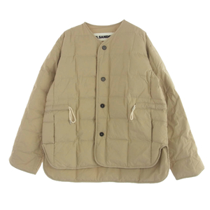 JIL SANDER+ ジルサンダープラス JPPS440394 キルティング ダウン ジャケット ベージュ系 38【中古】