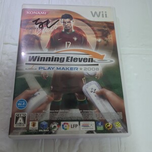 【Wii】 Winning Eleven PLAY MAKER 2008　取扱説明書なし。盤面にすりきずがあります。1