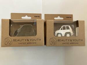 ★新品未使用！チョロQ zero ユナイテッドアローズ BEAUTY&YOUTH 黒と白 2個セット ミニカー 限定品 モーターショー トミカ★