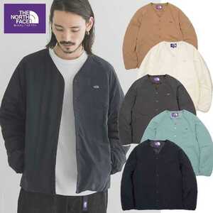 新品国内正規Mサイズ THE NORTH FACE PURPLE LABEL ノースフェイス パープルレーベル ダウンカーディガン カラーgray 軽くしっかり暖かい