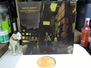 mK6｜【LP / UK-ORIG 艶ORANGEラベル初版】DAVID BOWIE - THE RISE AND FALL OF ZIGGY STARDUST AND THE SPIDERS FROM MARS