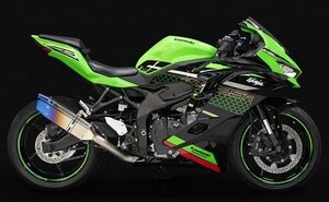 Y★10％OFF★業販価格は問合せ下さい ★新品トリックスターZX-25R / SE レースFEマフラーIKAZUCHIヒートチタン　政府認証　JFT-034-L7YT