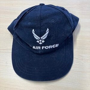 Q52 US AIRFORCE アメリカ古着　エアフォース　ミリタリー　キャップ　帽子　ネイビー