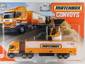 US版 マッチボックス コンボイ トレーラー パワーリフト キャブオーバー フォークリフト MATCHBOX convoys CABOVER GBK70 GXV57