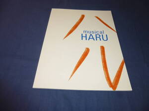 ミュージカル公演パンフ「HARU　ハル」2019年　薮宏太、北乃きい、安蘭けい、栗原英雄、七五三掛龍也、今井清隆