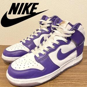 NIKE W DUNK HI SP ナイキ ダンク ハイ スペシャル パープル ホワイト メンズサイズ DC5382-100 ハイカットスニーカー カジュアル 25.5cm 