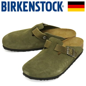 BIRKENSTOCK (ビルケンシュトック) 1028067 BOSTON ボストン スエードレザーサンダル THYME レギュラー幅 BI361 42-約27.0cm