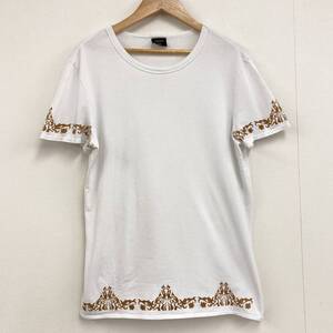 Jean Paul GAULTIER HOMME 縁 柄 Tシャツ メンズ 白 48サイズ ジャンポールゴルチエ オム 半袖 カットソー Tee VINTAGE archive 3050221