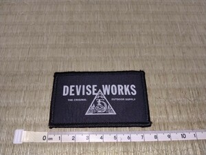 DEVISE WORKS デバイスワークス　ベルクロワッペン　小サイズ