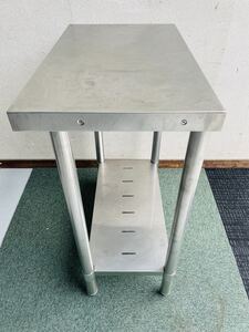 ［愛知県発］【中古品】厨房機器 ステンレス 作業台 架台W375 D620 H785 D