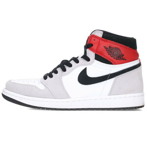 ナイキ スニーカー AIR JORDAN1 RETRO HIGH OG LIGHT SMOKE GREY 26.5cm エアジョーダン1レトロハイスモークグレー 中古 BS99