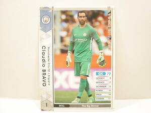 WCCF 2017-2018 EXTRA 白 クラウディオ・ブラーボ　Claudio Bravo 1983 chile　Manchester City FC 17-18 Extra Card