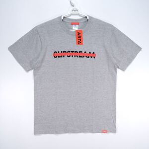 【送料無料】【未使用】ARTA/RACING TYPOGRAPHY SLIPSTREAM Tシャツ/レーシング タイポグラフィ スリップストリームTシャツ/グレー/Lサイズ