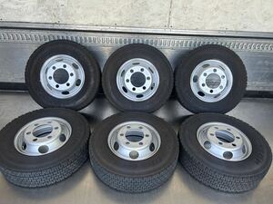 2021年　DUNLOP 225/80R17.5 123/122L DECTES SP081 スタッドレスホイール付き、17.5×6.00、135-9、フォワード、レンジャー、ファイター