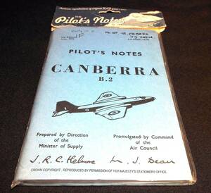 ＜洋書＞英爆撃機　イングリッシュ・エレクトリック キャンベラ B2『English Electric CANBERRA B2 (Pilot