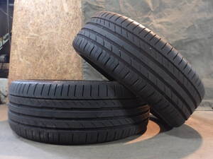 6-8分山 22年製 品質良 Conti Sport Contact5 195/45R17 continental(コンチネンタル) 個人宅配送不可 愛知交換可 中古タイヤ2本 23 42