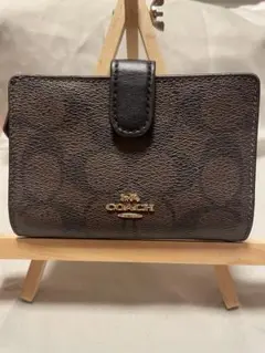 コーチ　COACH  二つ折り財布　財布　ブラウン系