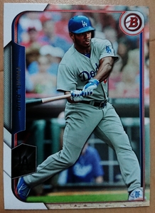 ★YASIEL PUIG BOWMAN 2015 #25 MLB メジャーリーグ ヤシエル プイグ LOS ANGELES DODGERS LA ドジャース CUBA キューバ