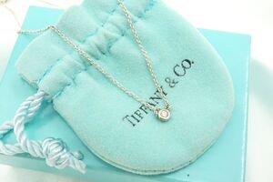 ティファニー バイザヤード ネックレス ペンダント アクセサリー ダイヤ エルサペレッティ 0.07ct Ag925 銀 シルバー TIFFANY&Co. 0208j