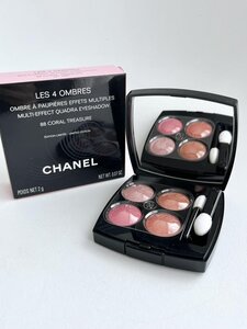 【送料込】CHANEL シャネル レ キャトル オンブル アイシャドウ 　88 コーラルトレジャー　2g　外箱付 2023年製 メイク コスメ 6440284