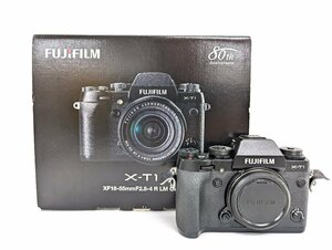 FUJIFILM 富士フィルム ミラーレス カメラ X-T1 FUJINON ASPHERICAL SUPER EBC XF 18-55mm F2.8 R LM OIS レンズセット ジャンク《A1561