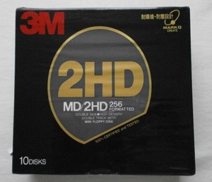 ▲ 5インチ 2HD フロッピーディスク 【MD2HD256】(10枚入り) 住友スリーエム 3M 未開封保管品 ▼