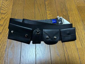 comme des garcons shirt belt pouch leather black homme plus cdg bag play シャツ ベルト レザー ポーチ バッグ ブラック 黒