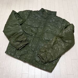 和458★ Abercrombie&Fitch アバクロンビー&フィッチ ダウンジャケット ブルゾン KEMPSHALL JACKET 迷彩柄 カモフラ XL カーキ メンズ