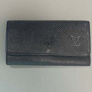 LV ルイヴィトン　キーケース　キーホルダー　黒　劣化あり　中古　Louis Vuitton　240523-08