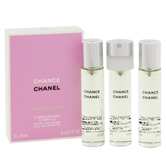 シャネル チャンス オー フレッシュ ツイスト (セット) (レフィル) 20ml×3 香水 フレグランス CHANCE EAU FRAICHE 3 REFILLS TWIST AND