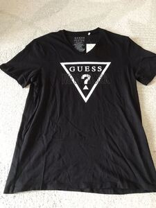 USA購入 GUESS ゲス 半袖 Tシャツ ティーシャツ ブラック 黒　ロゴ USA Mサイズ L 新品未使用