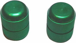 バルブキャップ2個セット■送料込み！POGGIPOLONI(ポジポリーニ)製 緑グリーン インナーゴム付き ハコスカS30ZケンメリAE86シルビア180SX等