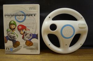 II252 Nintendo/任天堂 Wii マリオカート.ソフト＆ハンドルセット おもちゃ・ホビー /80