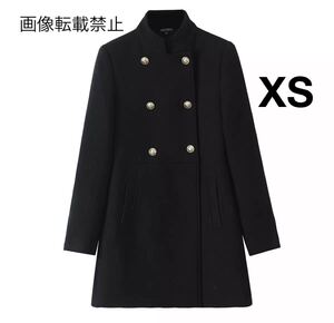 vintage ヴィンテージ レトロ ダブルコート アウター XSサイズ レディース★ZARA 好きな方に★2024 A/W 秋新作 新品未使用★