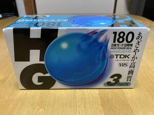 【新品】TDK　ビデオ　カセット　テープ　3パック入り