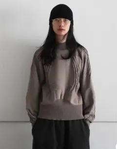 ジェンイェ JIAN YE 24aw COLE KNIT "YELLOW"