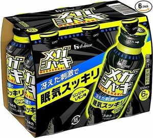 ハウスウェルネスフーズ メガシャキ 100ml×6本(冴えた刺激で眠気スッキリ)ジンジャーレモン味