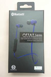 【未開封品】ヴァーテックス Bluetoothイヤホン QUALism VTH-IC026 BDB