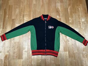 超絶 FILA SUPREME フィラ シュプリーム 07SS Track Jacket バックロゴトラックジャケット L 新品未使用 ボルグ BORG ビヨン ボルグ