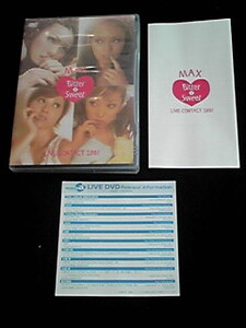 MAX LIVE 2001 Bitter 4 Sweet DVD ライブ 廃盤 希少 即決