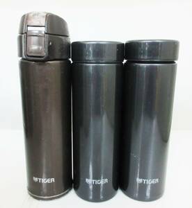 N8941【水筒】3本★タイガー魔法瓶★MMP-J030 KP 300ml/0.3L★Tiger 直飲み ステンレスボトル ミニボトル★中古