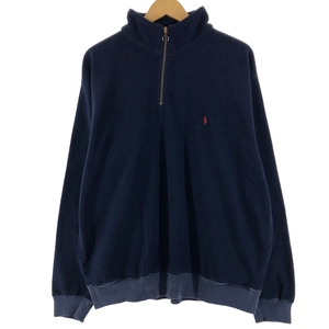 古着 ラルフローレン Ralph Lauren POLO by Ralph Lauren ハーフジップ フリースプルオーバー メンズXL /eaa363882 【SS2403】