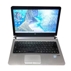 【驚速 HP ProBook 430 G3 i3-6100U 2.3GHz x4+8GB+SSD128GB+HDD 320GB 13.3インチワイドノートPC】Win11+Office2021/WEBカメラ ■E101802