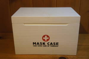 マスクケース MASK CASE 木製 白 ホワイト カントリー