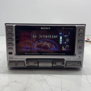 【当時物】SONY ソニー WX-7000MD 2DIN オーディオ カー ステレオ チューナー ラジオ CD MD RAC線 動作確認済み P61485