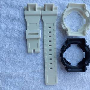 カシオ　Gショック　用　ベゼル　ベルト　セット　G-Shock mini　系　交換用　互換品　新品未使用　ベゼル2個　ベルト１本　G－SHOCK　