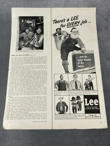 【送料無料】 1950年代 バディーリー BUDDY LEE 広告　アドバタイジング ヴィンテージ S0151