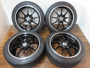 【送料無料・税込み】エンケイ RSM9 18in7.5J+48 5穴PCD100 DL WINTERMAXX WM01 225/45R18 BM/BR系 レガシィ